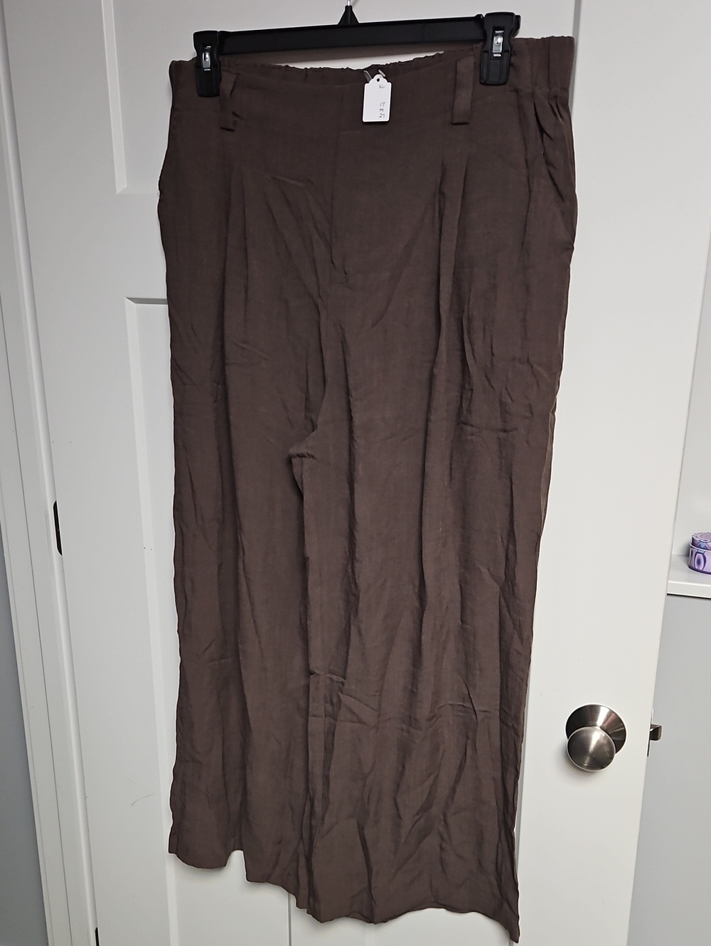 HALARA Brown Wide-Leg Trousers Xl Petite